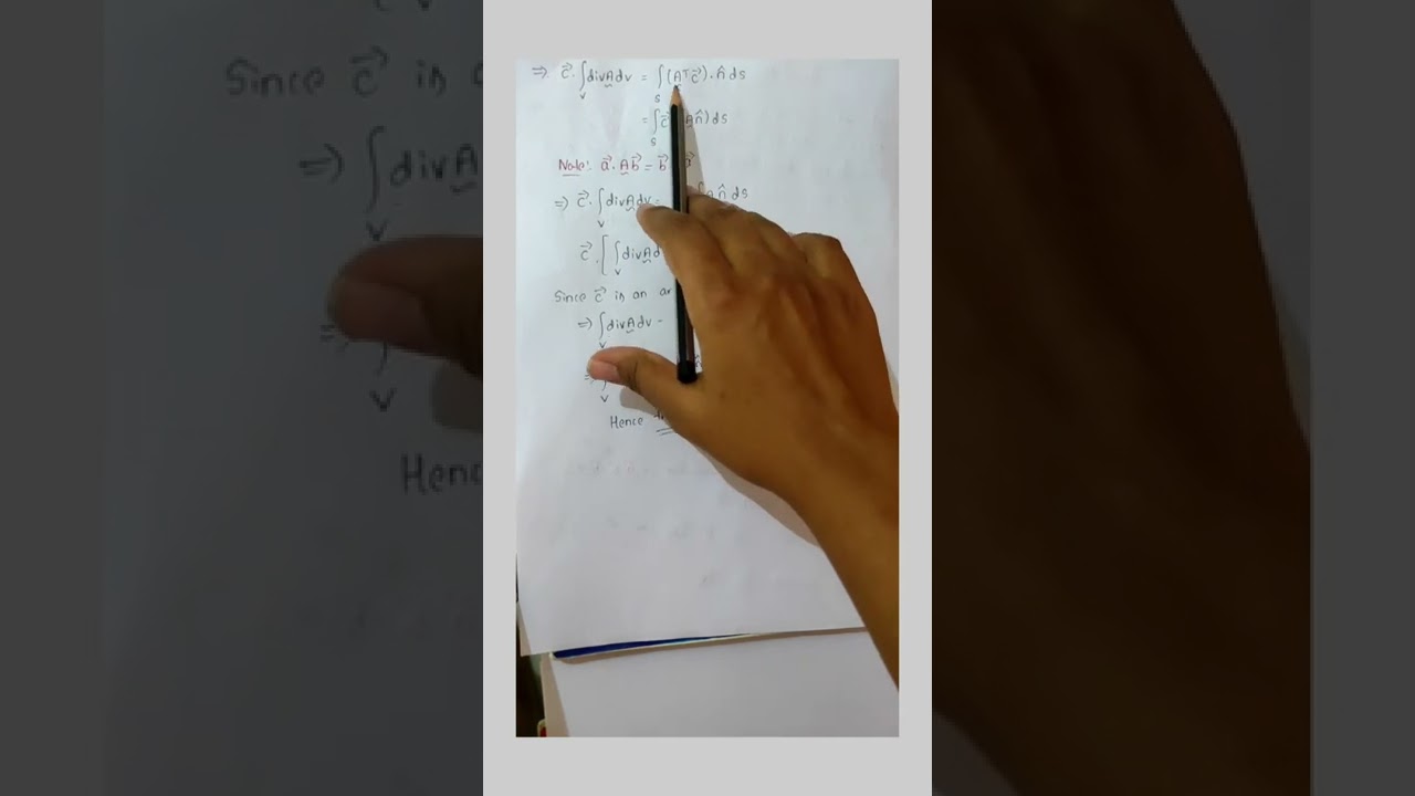 Gauss Divergence Theorem @pragmaticsofmath9261