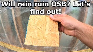 Is OSB ruined when wet or rained on?  Let