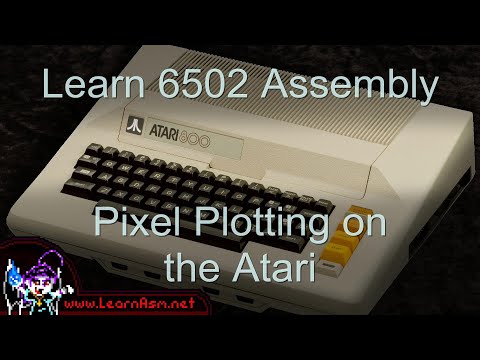 Lesson Photon4 - Atari 800 / 5200 - ASM PSET and POINT for Pixel Plotting