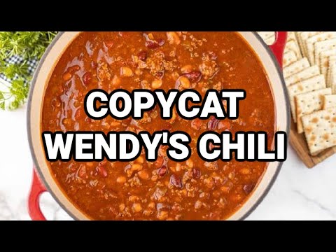 Copycat Wendy's Chili Recipe