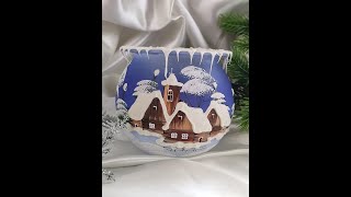 Vánoční skleněný svícen KALICH ČIRÁ HŮRKA 10 cm, 1 ks