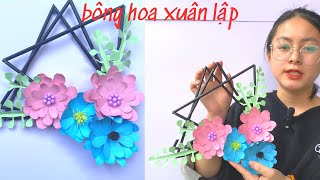 Cắt ghép bông hoa xuân lập ghép thành đồ trang trí - Cut spring flowers - HoaDuongDIY