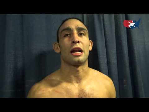 Chris Villalonga (Cornell) after quarterfinal win at 2015 NCAA Championships