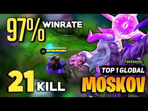 97% WINRATE! Moskov Best Build 2023 [ Moskov Top 1 Global Gameplay ] By Fantasyyy. - Mobile Legends