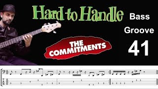 HARD TO HANDLE (Otis Redding - Commitments Version) Bass Groove Cover with Score &amp; Tab Lesson