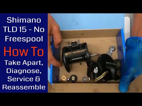 Shimano TLD 15 Fishing Reel - How to take apart, service and reassemble