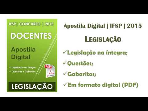 Apostila Digital | IFSP | 2015 | Legislação