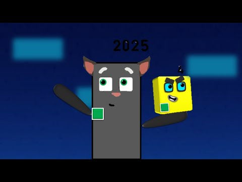 Numberblocks The Big One but it's Cartoonblocks Squares