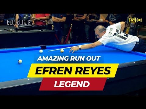 Amazing run out from the magician Efren Reyes at MANTRA The Mythical Match‼️ #billiards #efrenreyes