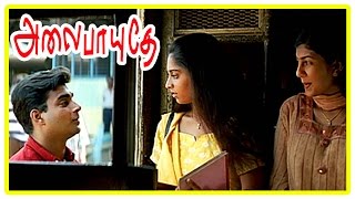 Alaipayuthe Scenes  Madhavan proposes to Shalini  