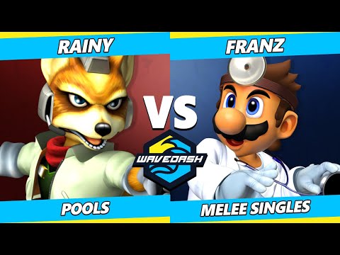 Wavedash 2023 - Franz (Dr. Mario) Vs. Rainy (Fox) Smash Melee - SSBM
