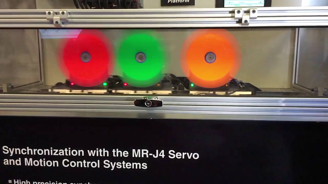 Mitsubishi Servo Motor Synchronization Demonstration