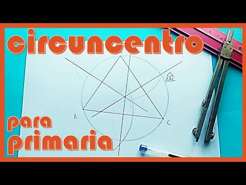 📝 CIRCUNCENTRO de un triángulo con MEDIATRICES para PRIMARIA (circunferencia CIRCUNSCRITA)