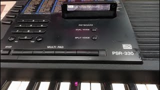 Video thumbnail for YAMAHA PSR 330 - songs on CARTRIDGE (Lets Play Keyboard - STARTER) by Keyboards - review - repair