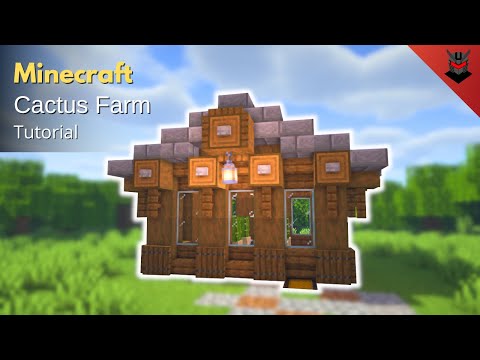 Minecraft: How to Build an Aesthetic Cactus Farm | Automatic Cactus Farm (Tutorial)
