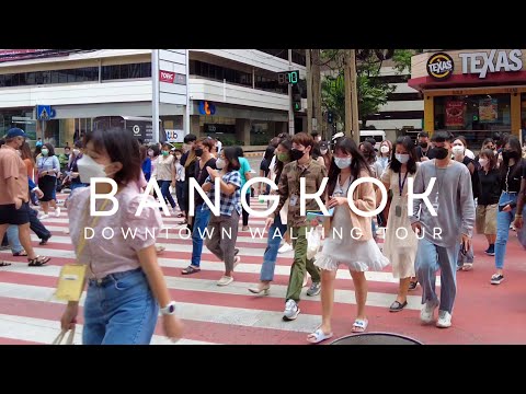 [4K] Summer Season Walk in Downtown Bangkok | Best Food Court in Asok Area