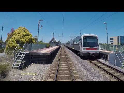 Transperth A series drivers view Perth to Thornlie & return - real time
