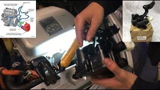 How To Remove Coolant Flow Control Valve 3-Way Toyota Prius Gen II 2004-2009  | CEL Error Code P1121