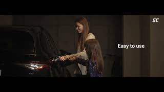 Green Cell GC HabuDen Wallbox 22kW 32A NFC 5m Kabel Type 2 Smart EV nabíjecí stanice pro elektromobily s Green Cell App Bluetooth a WiFi přípojením