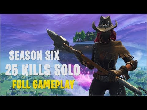 Season 6 - 25 Kills Solo | Console PS4 - Fortnite Gameplay