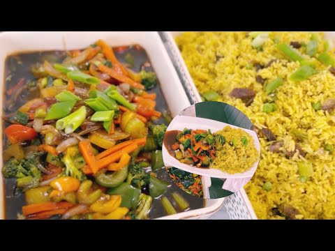 HOW TO MAKE VEGETABLE STIR FRY WITH BEEF CURRY RICE 👌😋