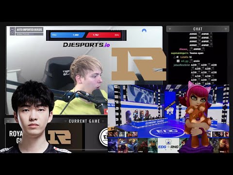 LS Reacts To RNG Cryin Picking Annie Mid!!! RNG vs EDG