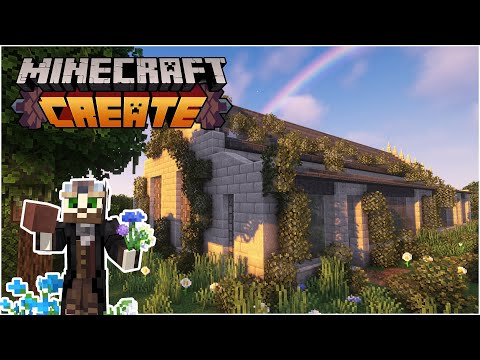 INSANE Greenhouse FLOWER FARM Build in Minecraft Mod!