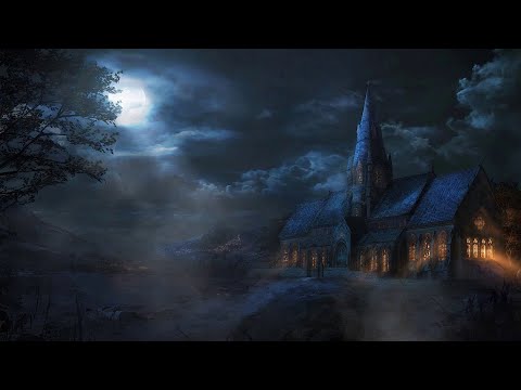 24/7 Hearing Sacred Music from an Ancient Church at Nighttime and you're sitting under the Full Moon