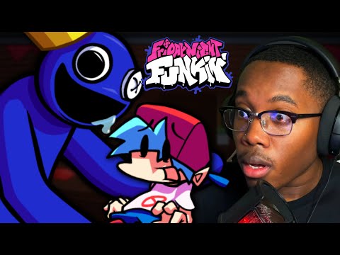 RAINBOW FRIENDS Again But BETTER | Friday Night Funkin' VS Blue V1