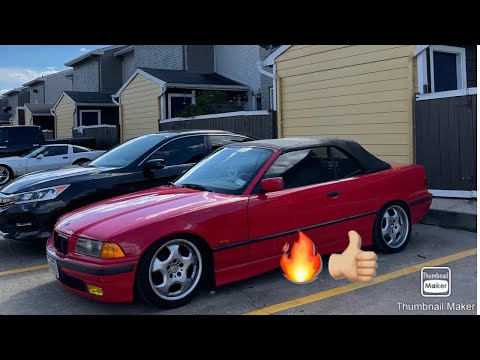 Installing a new convertible top on e36.