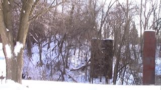 preview picture of video 'Old Milwaukee Road rail embankment and trestle posts in Boone, Iowa!'