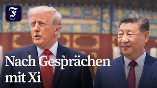 Trump zieht positive Bilanz seiner China-Reise
