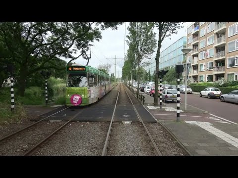 Dorpskade - Centraal Station / Schedeldoekshaven | HTM tramlijn 16 | GTL8 3013 | 4K