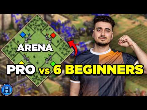 Pro Player vs 6 Beginners in Age of Empires 2