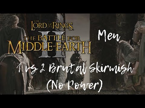 Battle For Middle-Earth II Skirmish | Black Gate, 1v2 Brutal, No Power (Men)