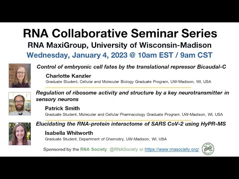 RNA Collaborative - RNA MaxiGroup, University of Wisconsin-Madison, Jan 4, 2023