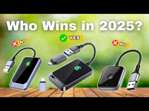 Jemluse Wireless CarPlay Adapter for Apple iPhone - Multi-User Seamless Connection for Convert Wired to Wireless Car Play Adapter - No Latency from iOS 10+ to Screen w/USB C (Gray) video review thumbnail