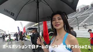 レースクイーン　2024 GTChllengeAsia ポールポジションにRisaさん  #BBGirls2024 #レースクイーン #fitnessmodel