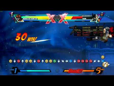 umvc3 monhun 0 bar solo thor kill (old patch)