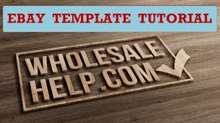 eBay HTML Listing Template Tutorial -  How to Use eBay Templates