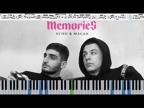 Xcho & MACAN - Memories (кавер на пианино + ноты)