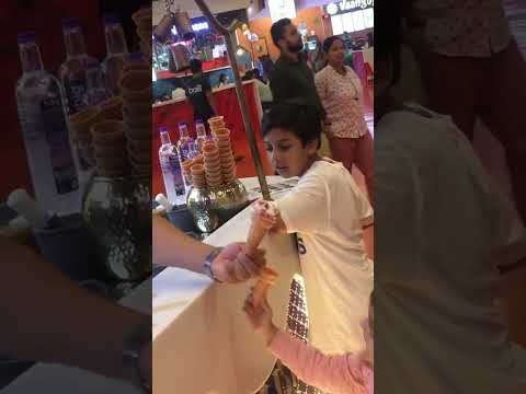 Turkish icecream sharon trying to catch