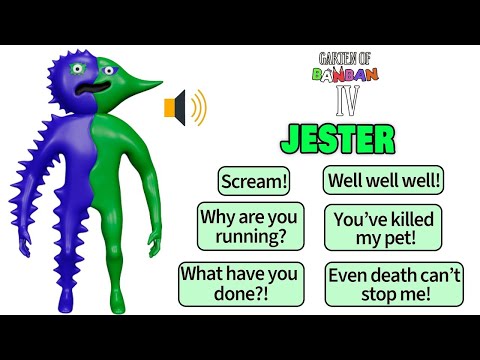 i MADE Garten of Banban 4 SOUNDBORAD ALL VOICES LINES of all characters from buggy huggy part 2