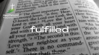 Fulfilled. Mark 14:47-52