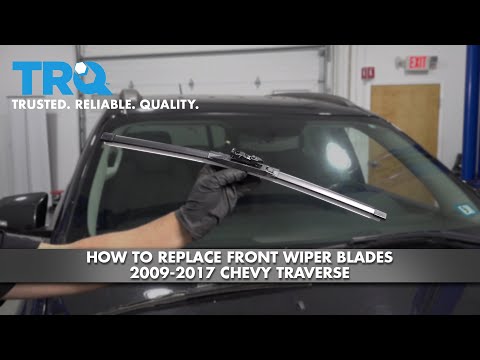 How To Replace Front Windshield Wiper Blades 2009-2017 Chevy Traverse