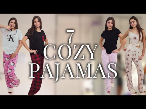 7 Cozy Pajamas Try On Haul 👗✨ | Comfy & Cute Sleepwear Ideas