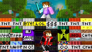 Doing ULTIMATE TNT Battle in Minecraft !!!