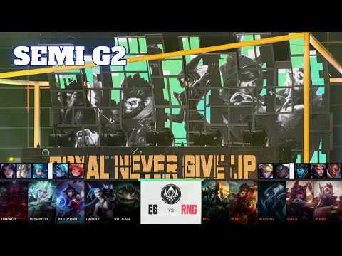 RNG vs EG - Game 2 | Semi Finals LoL MSI 2022 | Royal Never Give Up vs Evil Geniuses G2 full game