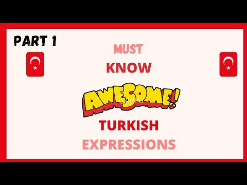 Learn Turkish: Common Turkish expressions | part 1