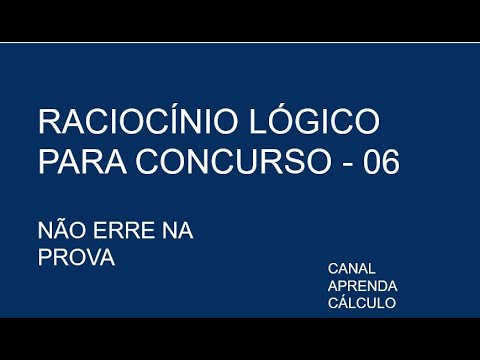 Seja nota 10 em Raciocínio Lógico - 06